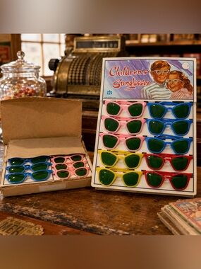 Vintage Children’s Sunglasses Bulk Case 144 Pairs Hong Kong Party Favors